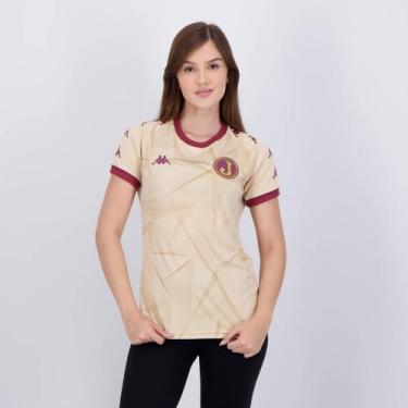 Imagem de Camisa Kappa Juventus da Mooca Supporter Clark Feminina Dourada, GG