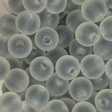 Imagem de Miçanga Bolinha Fosca com Miolo Preto Contas Passante 8mm 180pçs Para 
