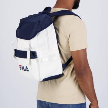 Imagem de Mochila Fila Icon Branco e Marinho, Único