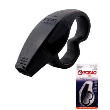 Imagem de Apito Futebol Fox 40 Caul 110 Dcb Importado Profissional, Preto