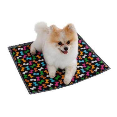 Imagem de Colchonete Almofada Pet Para Cachorro e Gato 45x45cm - BF, PRETO AMARE