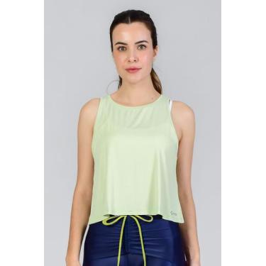 Imagem de Regata Feminina Básica Tumy Fitae, Amarelo, G