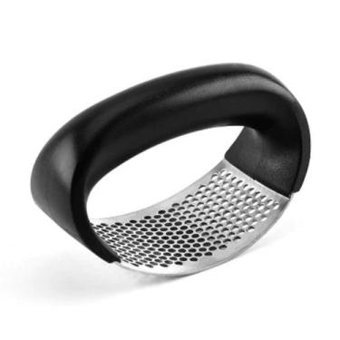 Imagem de Espremedor Alho Amassador Batatas Cortador Triturador Inox Manual Uten