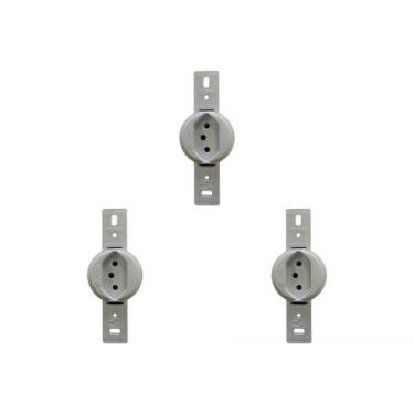 Imagem de Kit C/3 - Conjunto Para Condulete Perlex Tomada 2 Polos +...