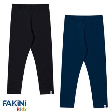 Imagem de Kit 2 Calça Legging Feminina Calça Infantil Juvenil Algodão - Kamylus,