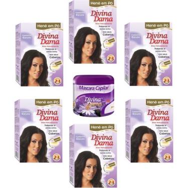 Imagem de Hene em Po Divina Dama 06x50gr (Incolor, Chocolate, Preto, Azulado, Ca