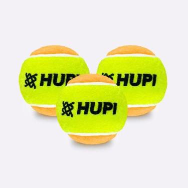 Imagem de Bola de Beach Tennis HUPI Pro Pack 03 Unidades, Amarelo