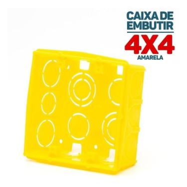 Imagem de Caixinha De Luz Plástica 4x4 Caixa De Embutir - Tramontina