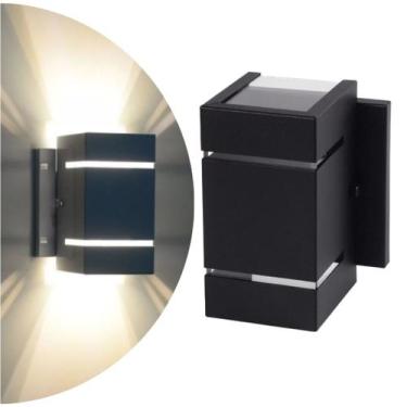 Imagem de Arandela Decorativa Parede com Base 2 Frisos e 2 Focos 15x09x08 com So