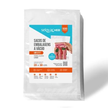 Imagem de Embalagens para Vácuo Lisa 20x30cm Pct c/ 500 un  Selovac