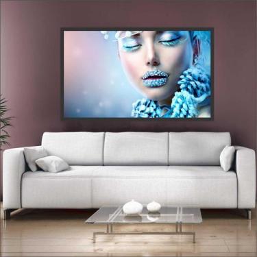 Imagem de Quadro Decorativo Maquiagem Salão De Beleza Fashion Hair Com Moldura 1