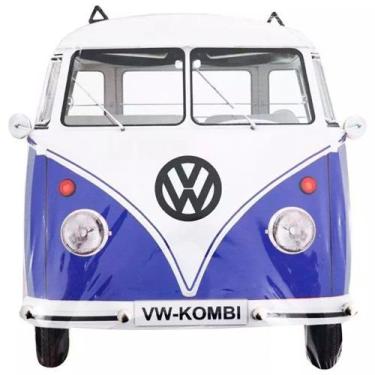 Imagem de Porta Chaves de Parede Retro Vintage Decor - Perua Kombi Azul - Retrof