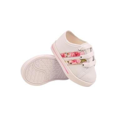 Imagem de Sapatinho Tênis Bebe B2A KIDS infantil Social Baby TSB49, 22, Branco, 