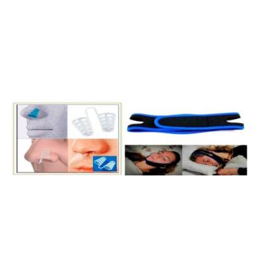 Imagem de 1 Dilatador Nasal Anti Ronco+1 Faixa Anti-ronco - Lullu Personalizados