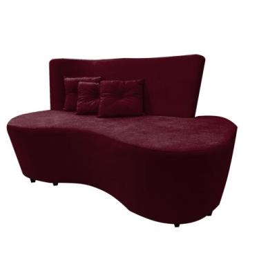 Imagem de Poltrona Organico Curvo Feijao Alliance  - Beatriz  Decor, BORDO