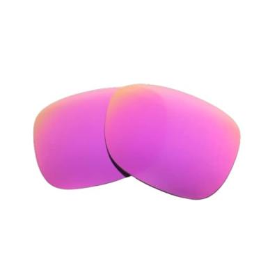 Imagem de Lentes de reposição polarizadas para óculos de sol Rayban Justin RB4165 (54 mm) - fabricadas nos EUA -, Cinza polarizado com espelho rosa, 54mm