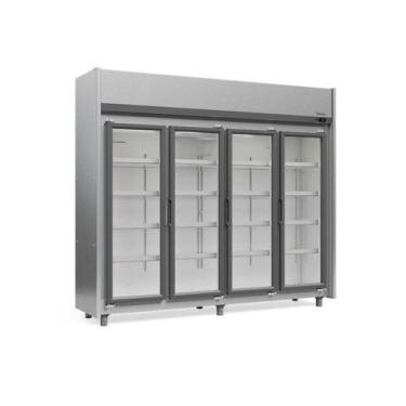 Imagem de Refrigerador Expositor Vertical 1580 Litros Inox 220V Gelopar GEAS-4P,