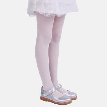 Imagem de Meia Calça Infantil Fina Fio 20 Lupo Poliamida, Branco, M