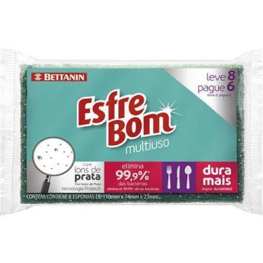 Imagem de Esponja Esfrebom Multiuso Leve 8 Un Pague 6 Un
