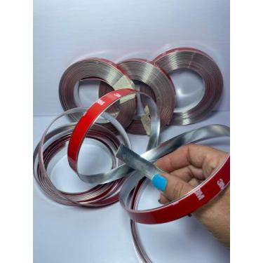 Imagem de Fita metalizada de PVC de 15mm com dupla face rolo com 5 metros. - Ble