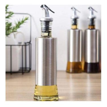 Imagem de Distribuidor De Óleo De Oliva Garrafa De Vidro Aço 500ml - oem