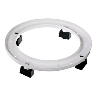 Imagem de Suporte Botijão de Gás C/ Rodas Branco 28,5x5Cm 013 Nitron