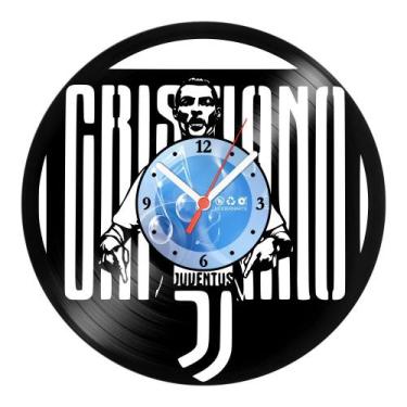 Imagem de Relógio De Parede Disco Vinil Celebridades - Cristiano Ronaldo - VCE-0