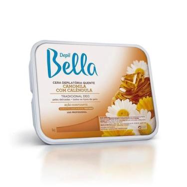 Imagem de Cera Depilatória Quente Depil Bella em Barra Camomila e Calêndula 1kg