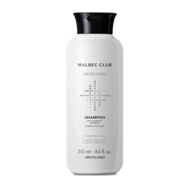 Imagem de Shampoo masculino anticaspa malbec club 250ml o boticário