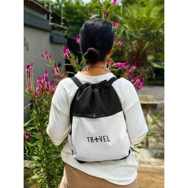 Imagem de Mochila Saco Nylon TRAVEL Academia Esportiva Gym Bag Fitness Unissex C