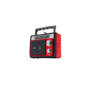 Imagem de Rádio Am/Fm/Usb/Sd Recarregável D-1601 - Grasep Vermelho