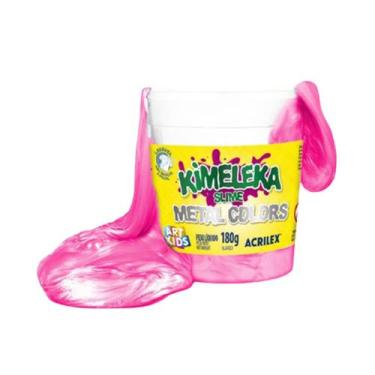 Imagem de Slime Kimeleka Metal Colors 180g Art Kids, Rosa