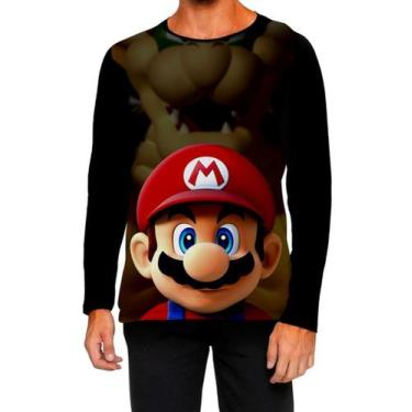 Imagem de Camiseta Manga Longa Ads Super Mario Luigi Mario boss 1 - Fabriqueta, 