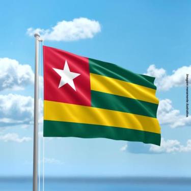 Imagem de Bandeira de Togo 80cmx140cm Tecido Oxford 100% Poliéster - PRESENTE-BR