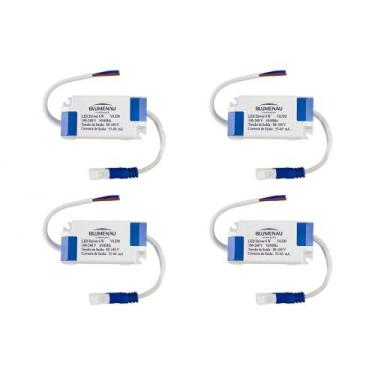 Imagem de Kit C/4 - Driver Reator Fonte P/Painel Led Blumenau 06W, Bivolt