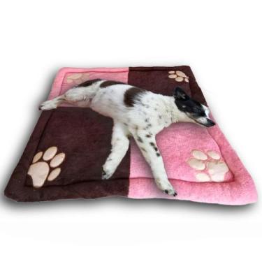 Imagem de Colchonete Almofada Cama PET Cachorro e Gato em Mantinha Soft Confortá