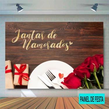 Imagem de Painel de Festa para dia dos namorados - Shopp do Adesivo