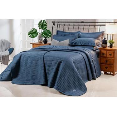 Imagem de Cobre Leito Colcha Casal King Ayla Tecido Percal 400 Fios Egípcio Acet