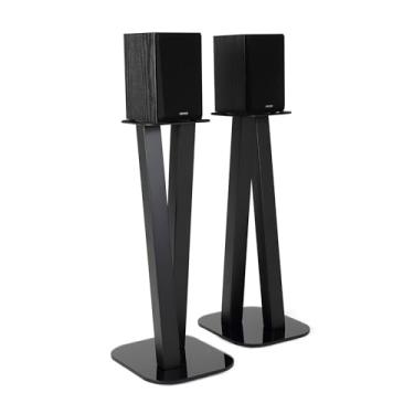 Imagem de EXIMUS One Pair Fixed Height Universal Speaker Floor Stands - 600 Series - Black