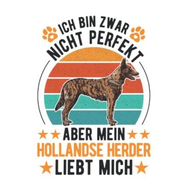 Imagem de Hollandse Herder Notizbuch: Hollandse Herder Herdershond / 6x9 Zoll / 120 linierte Seiten