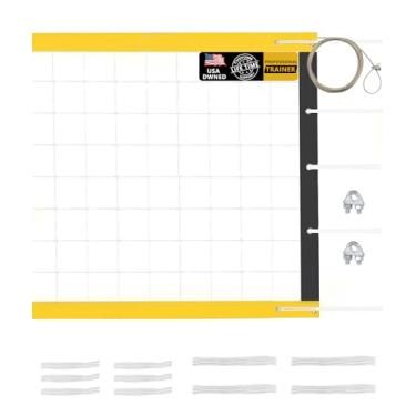 Imagem de YNSZAS  rede de vôlei profissional resistente, cabo de aço de 46 pés, resistente às intempéries atualizado, portátil para ambientes externos e internos, piscina, árvores, quintal, quintal