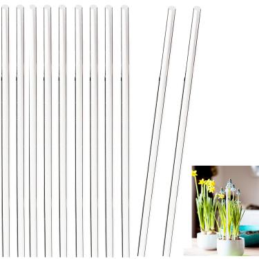 Imagem de 30 Pcs 18 Inch Acrylic Plant Stakes Garden Stakes Clear Orchid Stakes Clear Plant Sticks Potted Plant Support Stakes for Supporting Vines Grow Upright Indoor and Outdoor Plants