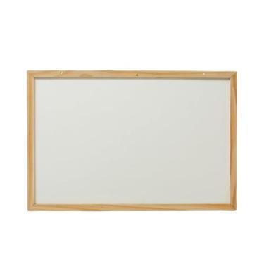 Imagem de Quadro Branco 120X90 Moldura em Madeira Grande Lousa Branca e Fácil de Apagar