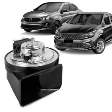 Imagem de Buzina Automotiva Argo Cronos 2020 A 2024 Am80Sx H Conector Uscar Agudo 12V Caracol 2 Terminais