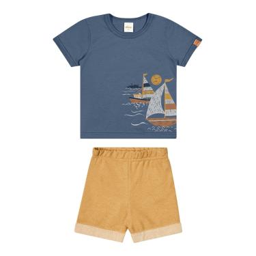 Imagem de Infantil - Conjunto Menino Barco Elian Azul  menino