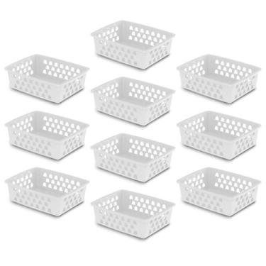 Imagem de KIT 10 CESTO ORGANIZADOR - G - 20x15 - UNINJET - PAI, Branco