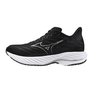 Imagem de Mizuno Tênis de corrida feminino Wave Rider 28 D, Black Harbor Mist, 10 Wide