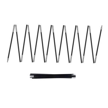 Imagem de 2 peças SX 30 m de comprimento, mastro de barraca, postes de substituição para barraca infantil, 8 mm, lona de caminhada e acampamento, adequado para todos os tipos de barraca de acampamento ao ar