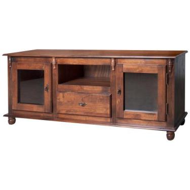 Imagem de Rack TV com 2 portas, 1 gaveta, nicho e tampo de madeira - 500 - Meyer