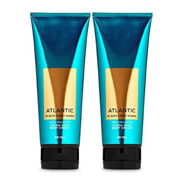 Imagem de Bath and Body Works Atlantic 2 unidades de creme corporal de karité Ultra 236 g (Atlântico)